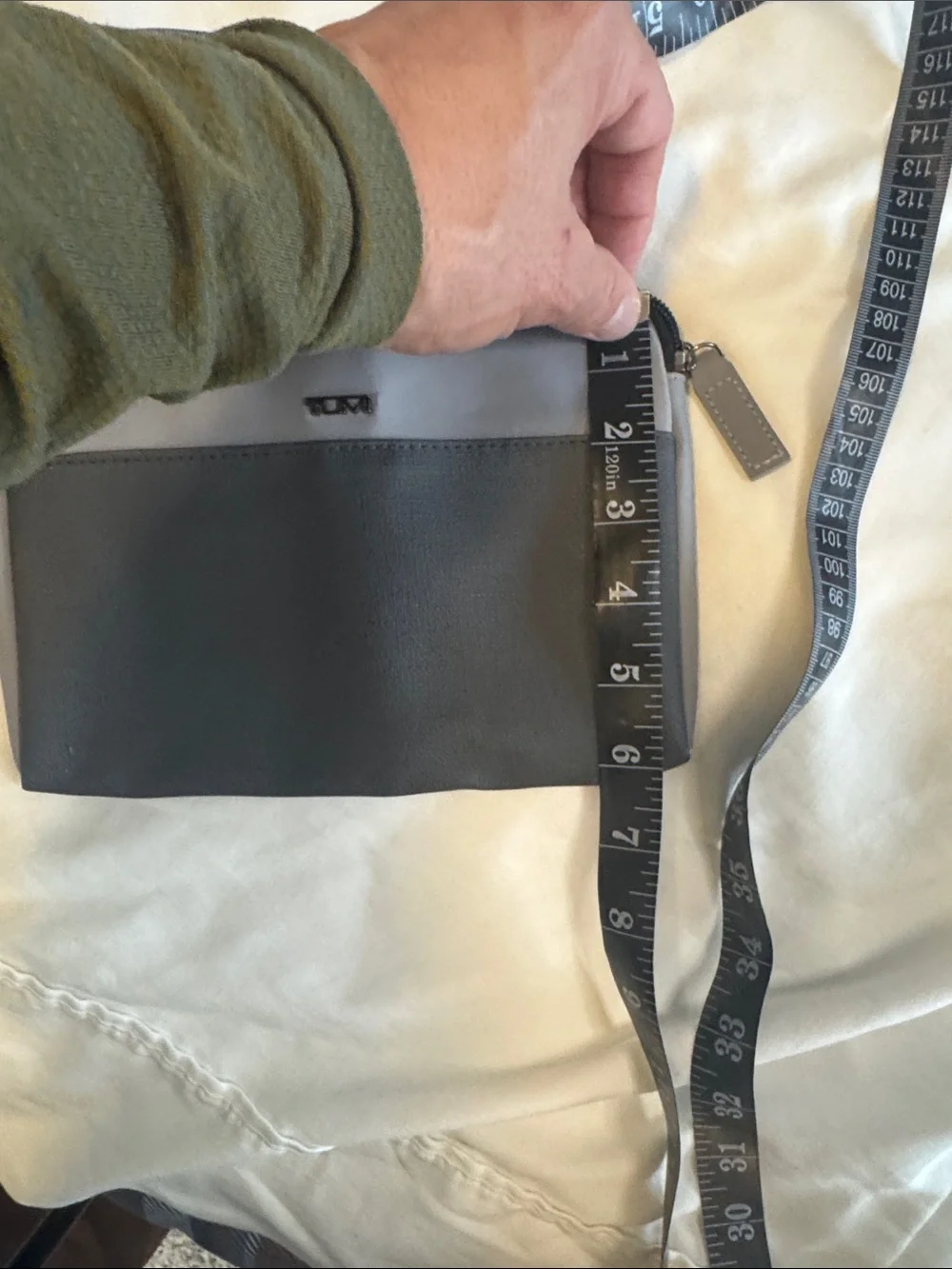 Tumi Two-Tone Gray and Black Toiletry Bag